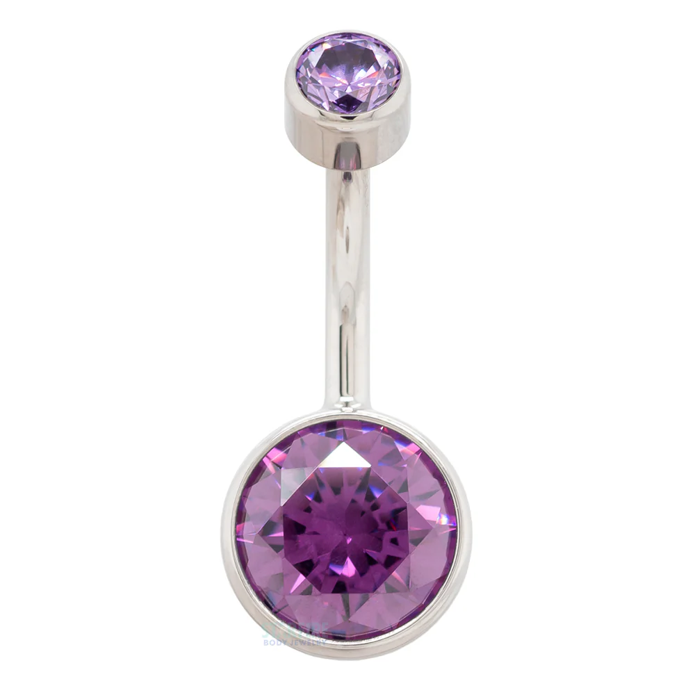 Bezel-set Brilliant-Cut Navel Curve - Image 10
