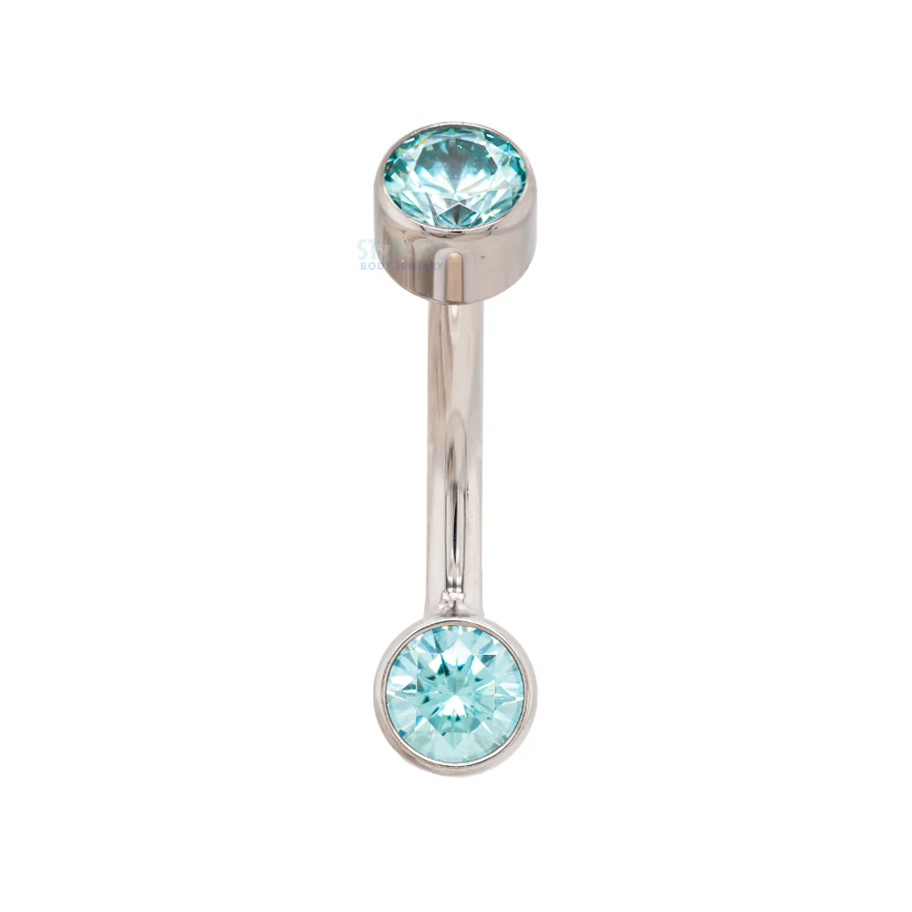 Bezel-set Brilliant-Cut Navel Curve - Image 28