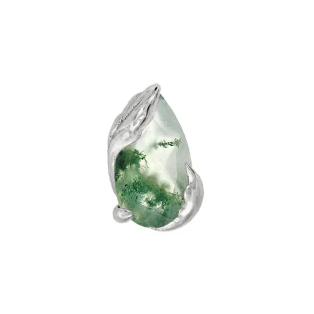 threadless: "Occasion" End in Gold with Moss Agate - Image 3