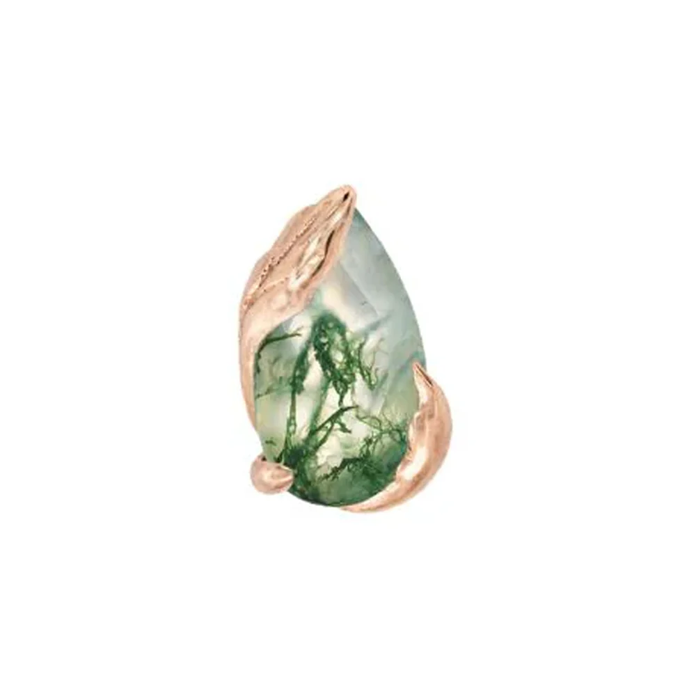 threadless: "Occasion" End in Gold with Moss Agate - Image 4