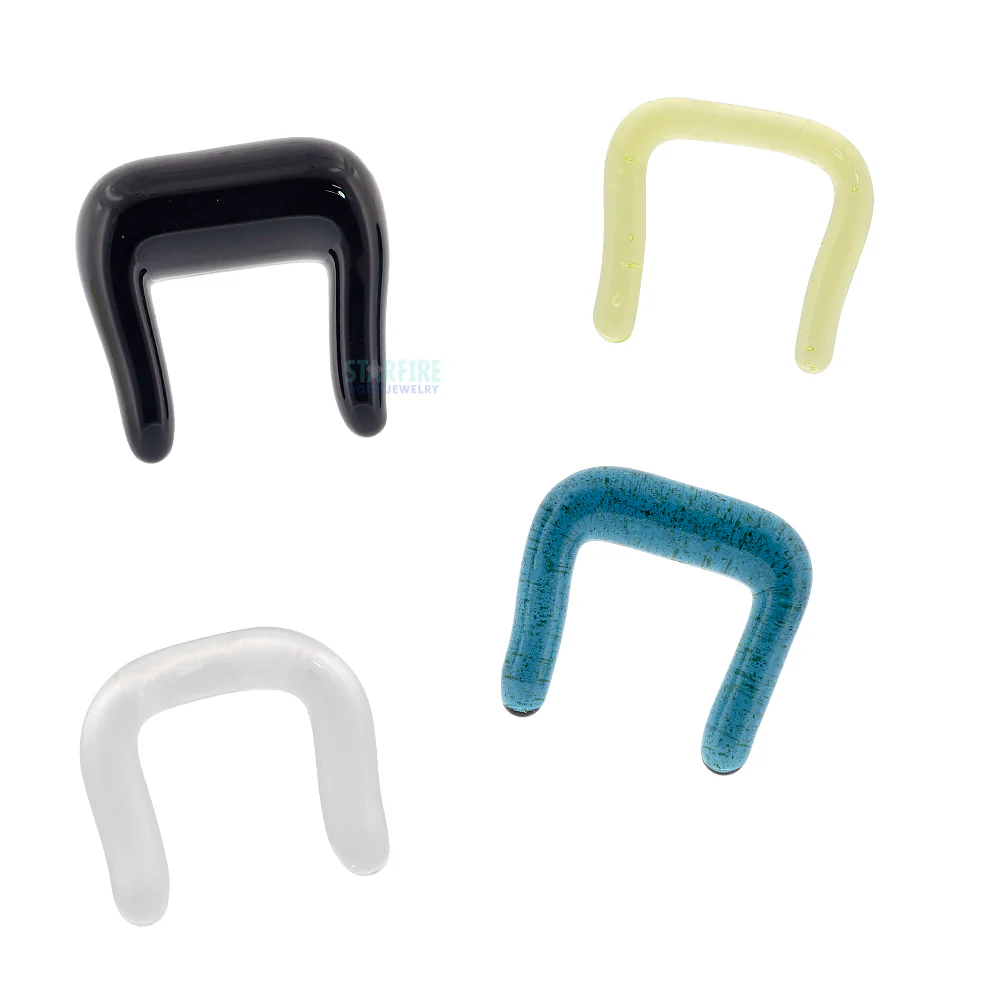 Glass Septum Retainer - Ruby - Image 3
