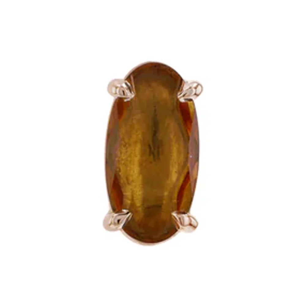 threadless: "Hudson" End in Gold with Genuine Gemstones - Image 8
