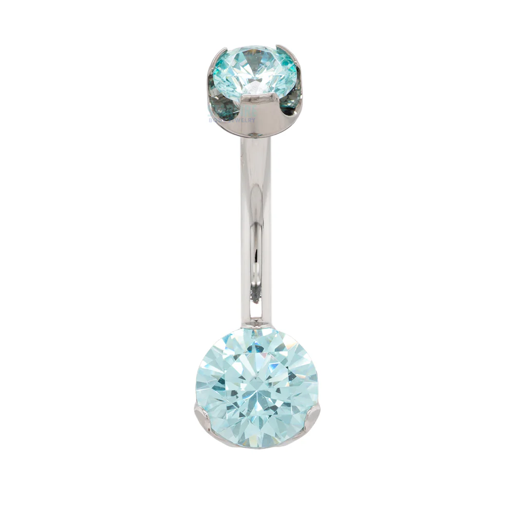 Prong-Set Brilliant-Cut Round Navel Curve - Image 23