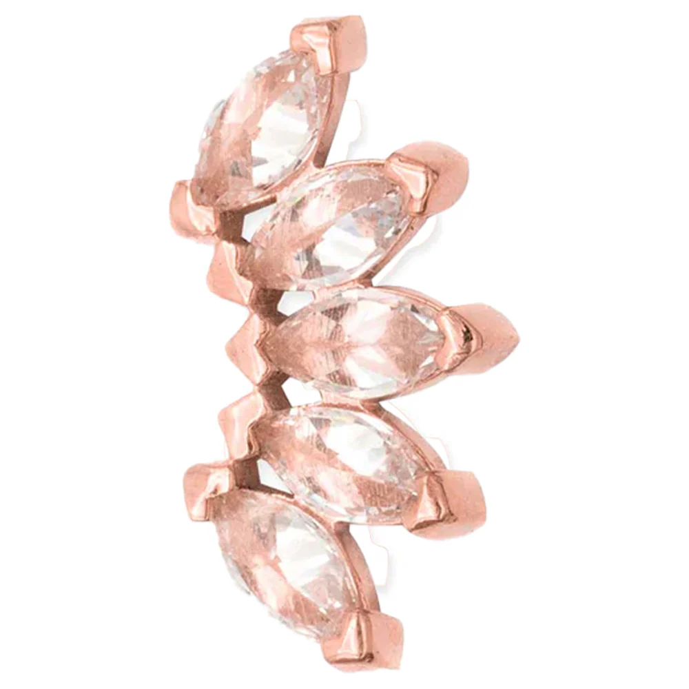 threadless: "Bella" Pin in Gold with Birthstone Gemstones - Image 6